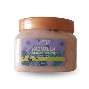 🍦 Exfoliante Corporal Azúcar y Sal Vainilla 500ml Flower Secret – Suavidad y Aroma Irresistible
