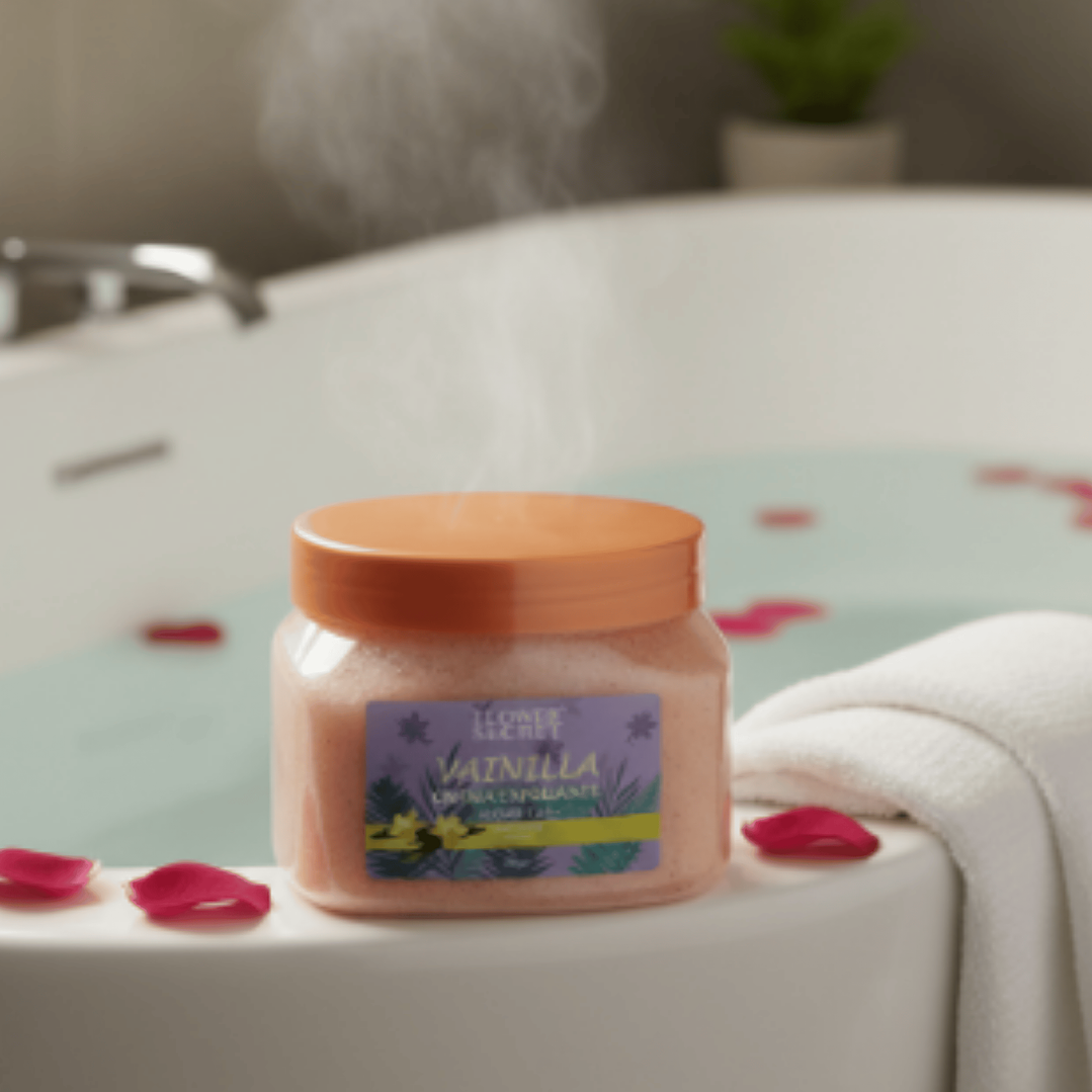 🍦 Exfoliante Corporal Azúcar y Sal Vainilla 500ml Flower Secret – Suavidad y Aroma Irresistible 4