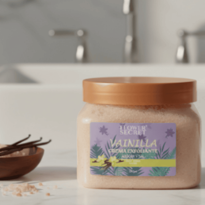 🍦 Exfoliante Corporal Azúcar y Sal Vainilla 500ml Flower Secret – Suavidad y Aroma Irresistible 5