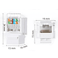 🔌 Conector Keystone RJ45 Hembra CAT6 Sin Herramientas – Instalación Rápida y Segura - Miniatura 2