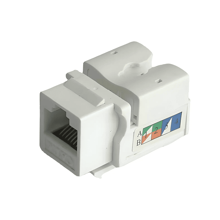 Adaptador RJ45 CAT6 Keystone Jack – Módulo para Placa de Pared 3