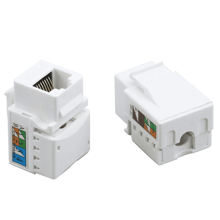 Adaptador RJ45 CAT6 Keystone Jack – Módulo para Placa de Pared 1