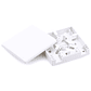 Caja de Terminación Fibra Óptica SC 2 Puertos FTTH | Roseta Óptica Interior Blanca - Miniatura 1