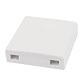 Caja de Terminación Fibra Óptica SC 2 Puertos FTTH | Roseta Óptica Interior Blanca - Miniatura 2