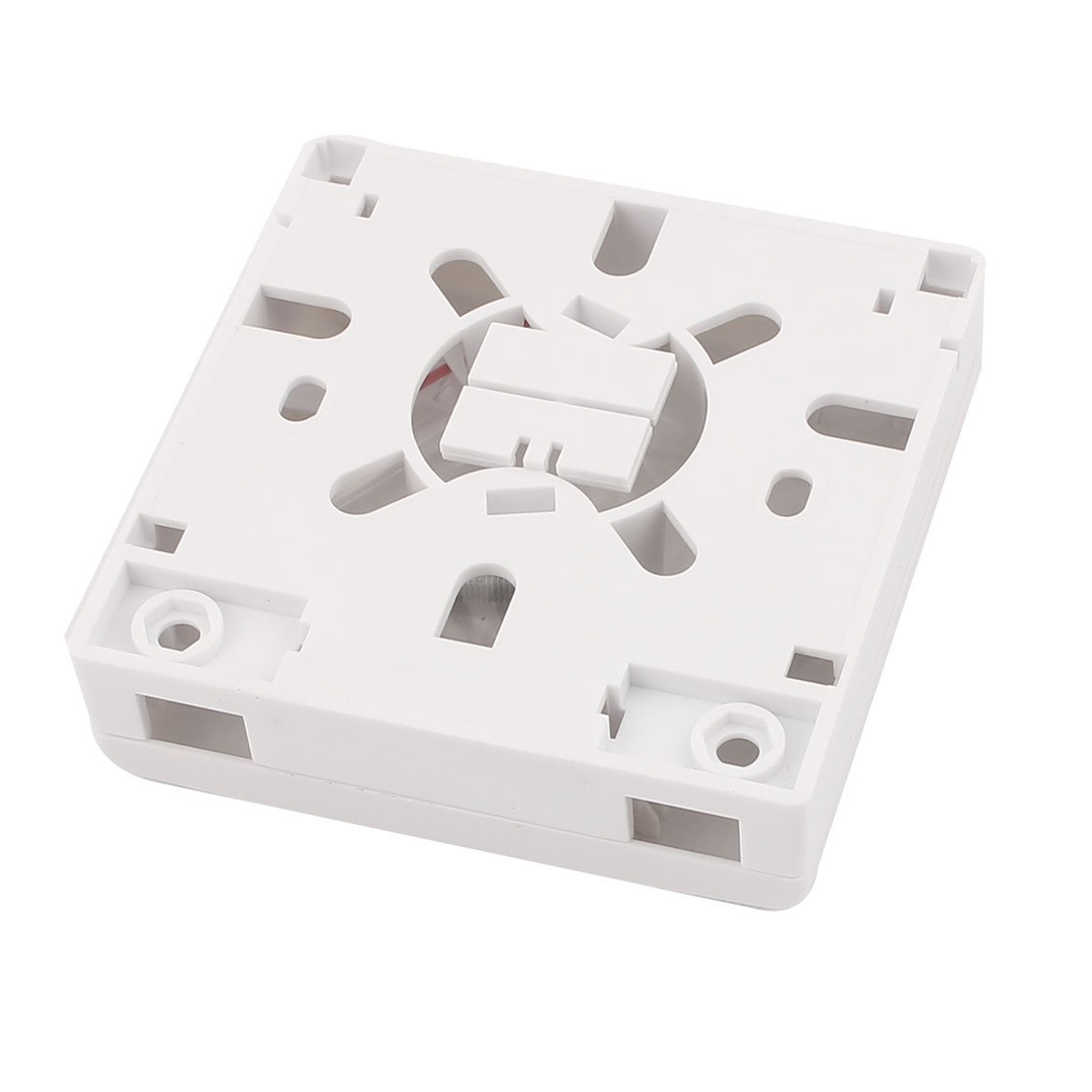 Caja de Terminación Fibra Óptica SC 2 Puertos FTTH | Roseta Óptica Interior Blanca 4