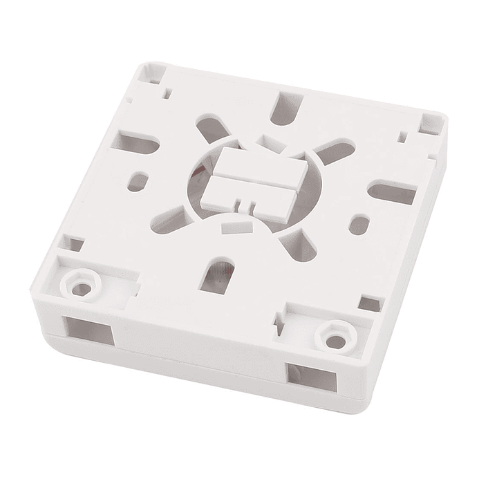 Caja de Terminación Fibra Óptica SC 2 Puertos FTTH | Roseta Óptica Interior Blanca 4