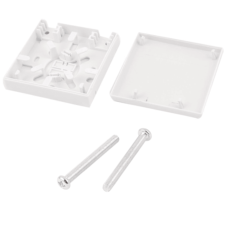 Caja de Terminación Fibra Óptica SC 2 Puertos FTTH | Roseta Óptica Interior Blanca 5