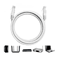 Cable de Red Ethernet Cat 6E  5 Metros Gris | Alta Velocidad RJ45 Armado - Miniatura 2