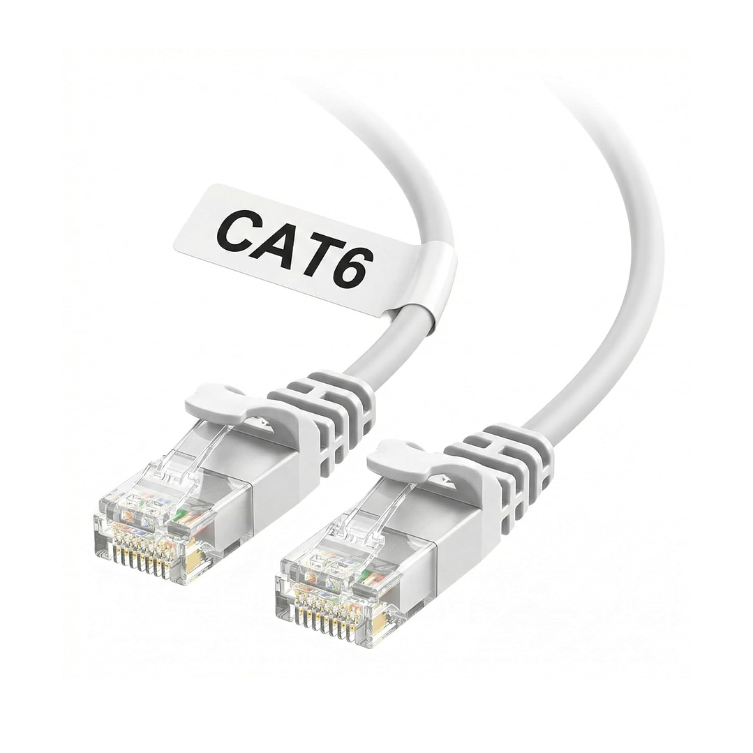 Cable de Red Ethernet Cat 6E  5 Metros Gris | Alta Velocidad RJ45 Armado 3