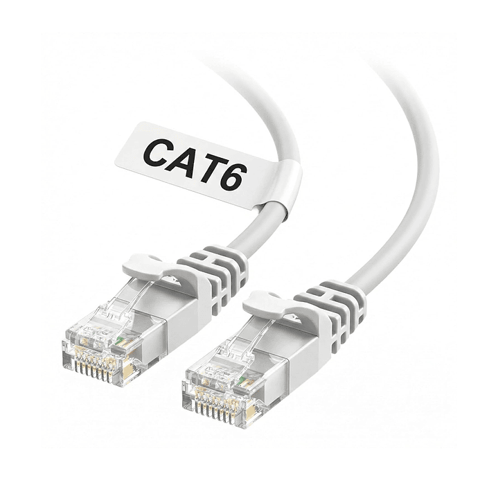 Cable de Red Ethernet Cat 6E  5 Metros Gris | Alta Velocidad RJ45 Armado 3
