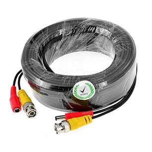 Cable para Cámara de Seguridad 20m Video y Energía CCTV Alta Calidad