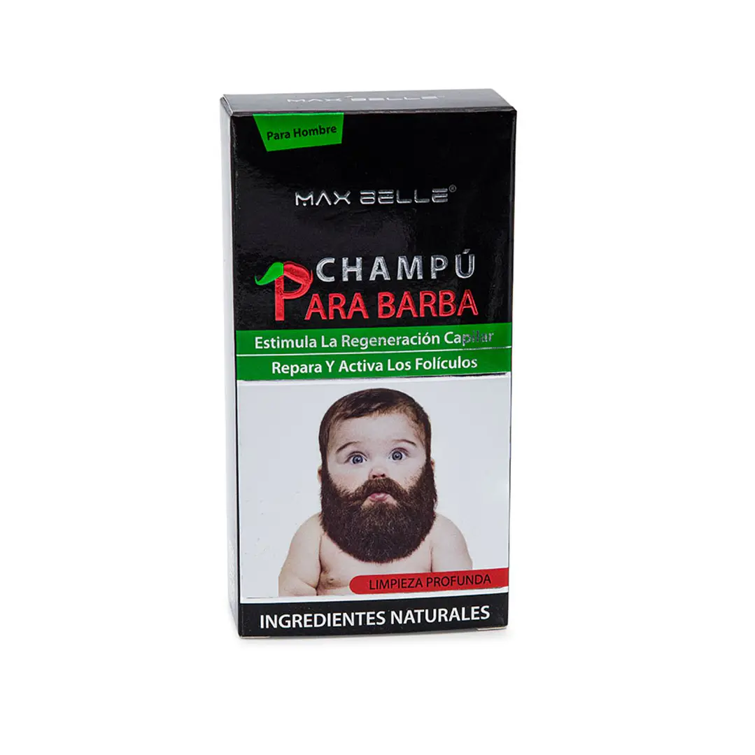 💪 Champu 100ml Y Aceite Para Barba 30ml Ingredientes Naturales Max Belle- OFERTA 4