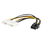Adaptador de Cable de Alimentación Molex LP4 a PCI-E 8 Pines- OFERTA - Miniatura 2