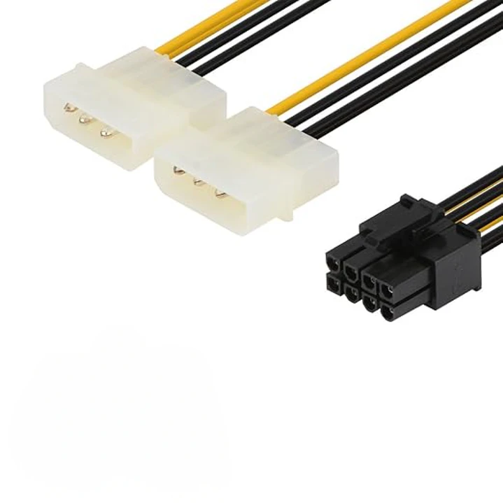 Adaptador de Cable de Alimentación Molex LP4 a PCI-E 8 Pines- OFERTA 8