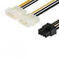 Adaptador de Cable de Alimentación Molex LP4 a PCI-E 8 Pines- OFERTA - Miniatura 8