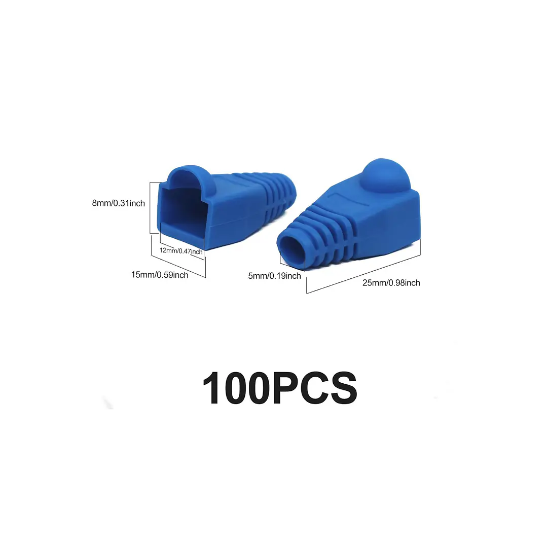 Funda, Capuchon Para Conector Rj45, 100 Unidades Azul- COPIA- OFERTA 2
