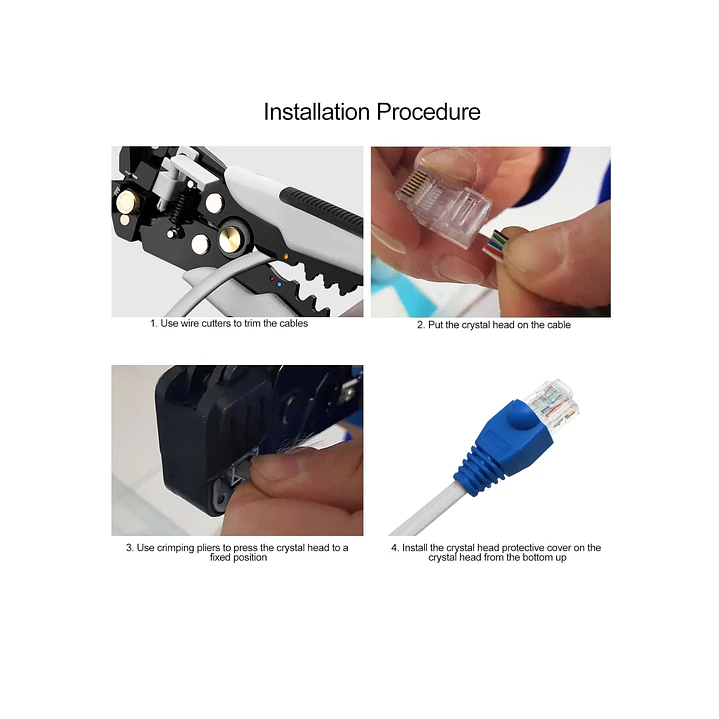 Funda, Capuchon Para Conector Rj45, 100 Unidades Azul- COPIA- OFERTA 4