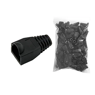 Funda Capuchón para Conector RJ45 – 100 Unidades Gris/Negro - OFERTA