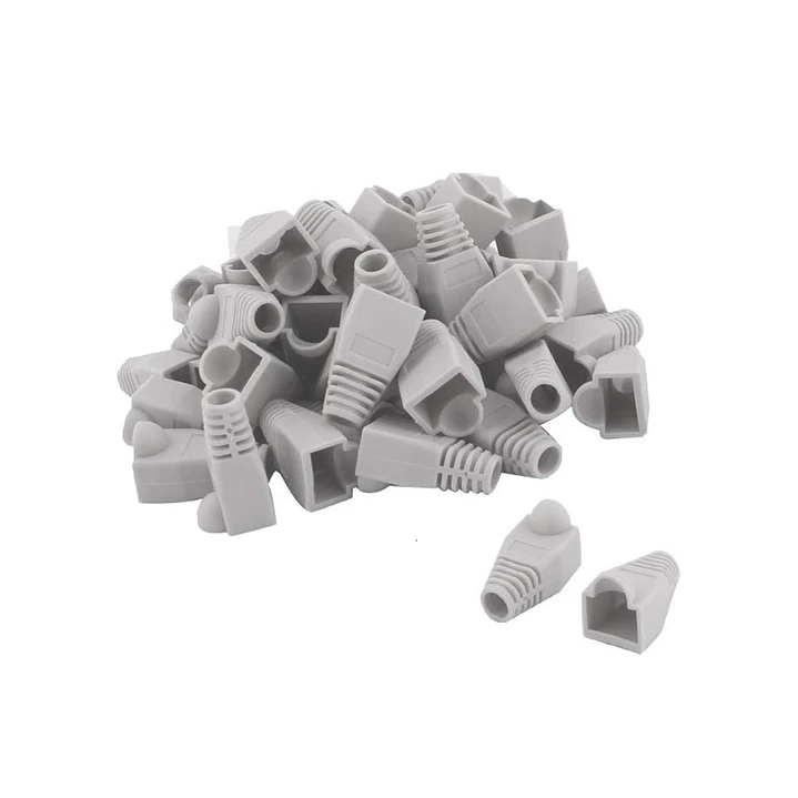 Funda Capuchón para Conector RJ45 – 100 Unidades Gris/Negro - OFERTA 4