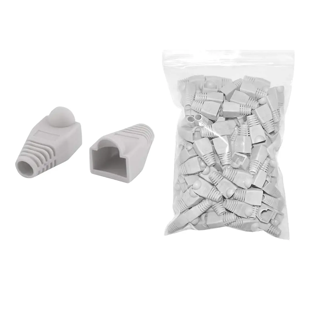 Funda Capuchón para Conector RJ45 – 100 Unidades Gris/Negro - OFERTA 3