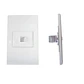 Faceplate Con Modulo Rj45 De Pared Muralla Blanco- OFERTA - Miniatura 2