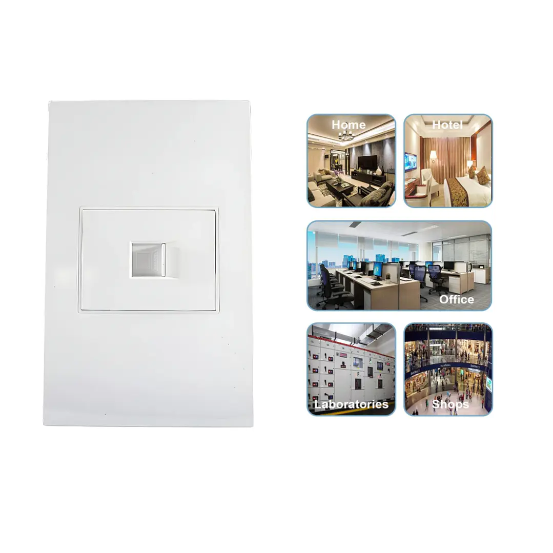 Faceplate Con Modulo Rj45 De Pared Muralla Blanco- OFERTA 3