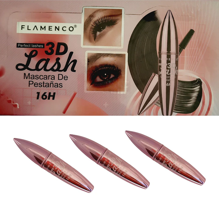 🔥✨ Máscara de Pestañas 3D Flamenco – Volumen Extremo y Duración 16H 👁️💖- OFERTA 4
