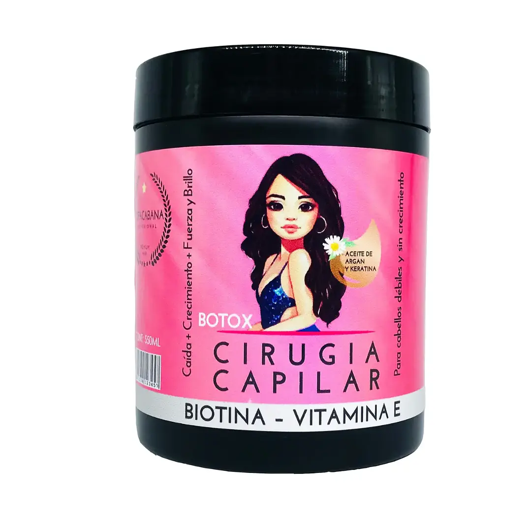 Cirugía Capilar Crema Alisante 500ml con Biotina y Vitamina E 1