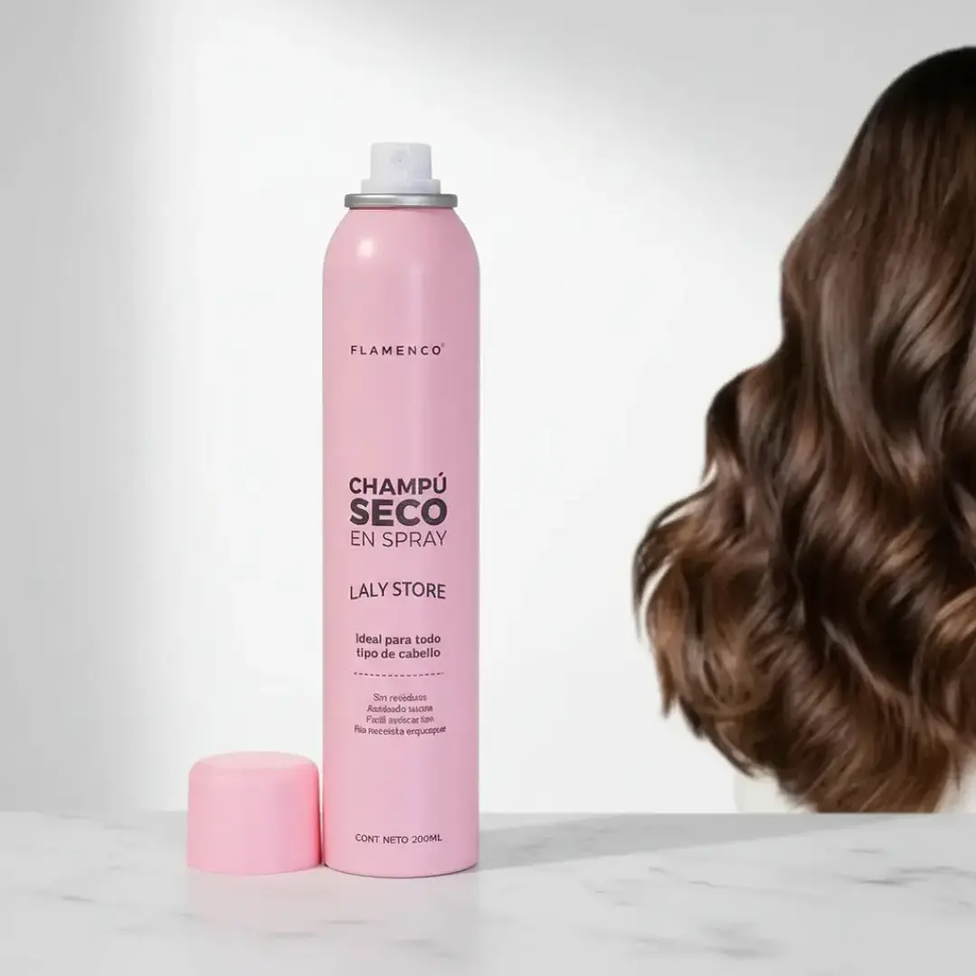 ✨ Champú Seco en Spray Flamenco 200ml – Frescura instantánea para tu cabello  1