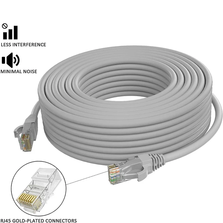 Cable de Red Cat 6 Armado 10M Gris – Alta Velocidad y Conexión Estable- OFERTA 2
