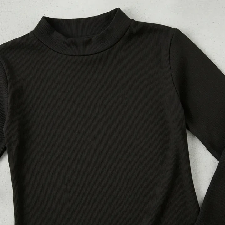 Polera Camiseta de Polar Mujer Manga Larga 5