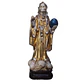 Santa Muerte Dorada 28 Cm Figura En Yeso Decorativa Espiritual - Miniatura 1