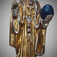 Santa Muerte Dorada 28 Cm Figura En Yeso Decorativa Espiritual - Miniatura 6