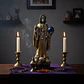 Santa Muerte Dorada 28 Cm Figura En Yeso Decorativa Espiritual - Miniatura 7