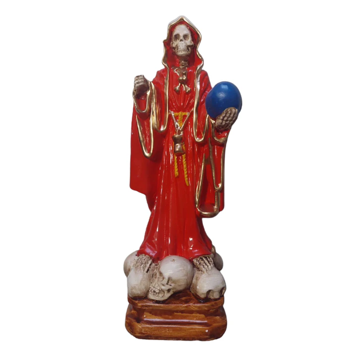 Santa Muerte Roja 28 Cm Figura Decorativa Espiritual 1