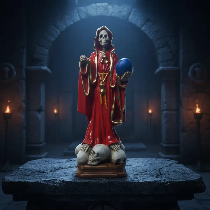 Santa Muerte Roja 28 Cm Figura Decorativa Espiritual 5