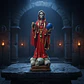 Santa Muerte Roja 28 Cm Figura Decorativa Espiritual - Miniatura 5