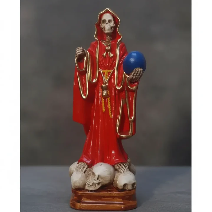 Santa Muerte Roja 28 Cm Figura Decorativa Espiritual 6