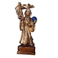 Santa Muerte Dorado 20 Cm Figura Decorativa Espiritual - Miniatura 1