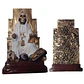 Santa Muerte Blanca Sentada 20 Cm Figura Espiritual - Miniatura 2