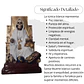 Santa Muerte Blanca Sentada 20 Cm Figura Espiritual - Miniatura 4