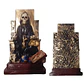 Santa Muerte Negra Sentada 20 Cm Figura Espiritual - Miniatura 2