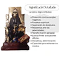 Santa Muerte Negra Sentada 20 Cm Figura Espiritual - Miniatura 4