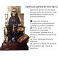 Santa Muerte Negra Sentada 20 Cm Figura Espiritual - Miniatura 5