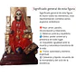 Santa Muerte Roja Sentada 20 Cm Figura Espiritual - Miniatura 5