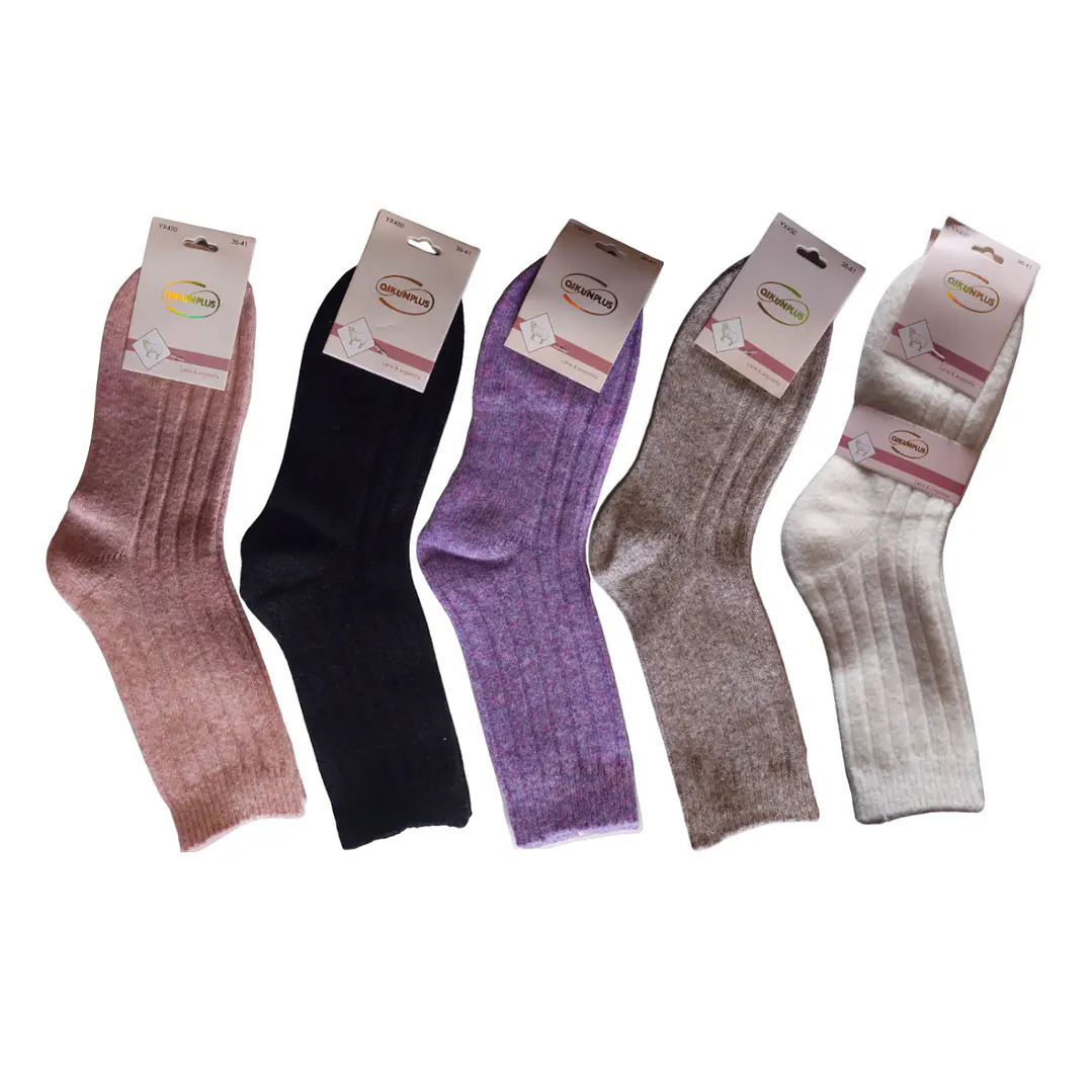 Pack 12 Calcetines Térmicos Lana Angoleña Colores Surtidos 1