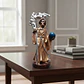 Santa Muerte Dorada 12 Cm Figura Espiritual Guadaña Plata - Miniatura 6