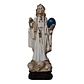 Santa Muerte Blanca 28 cm con Orbe Azul – Figura Decorativa Espiritual - Miniatura 1