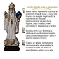 Santa Muerte Blanca 28 cm con Orbe Azul – Figura Decorativa Espiritual - Miniatura 3