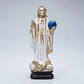 Santa Muerte Blanca 28 cm con Orbe Azul – Figura Decorativa Espiritual - Miniatura 10